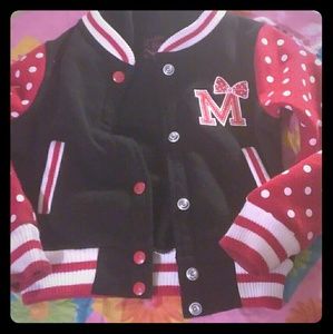 Hooded Minnie Mouse jacketw/polka dots